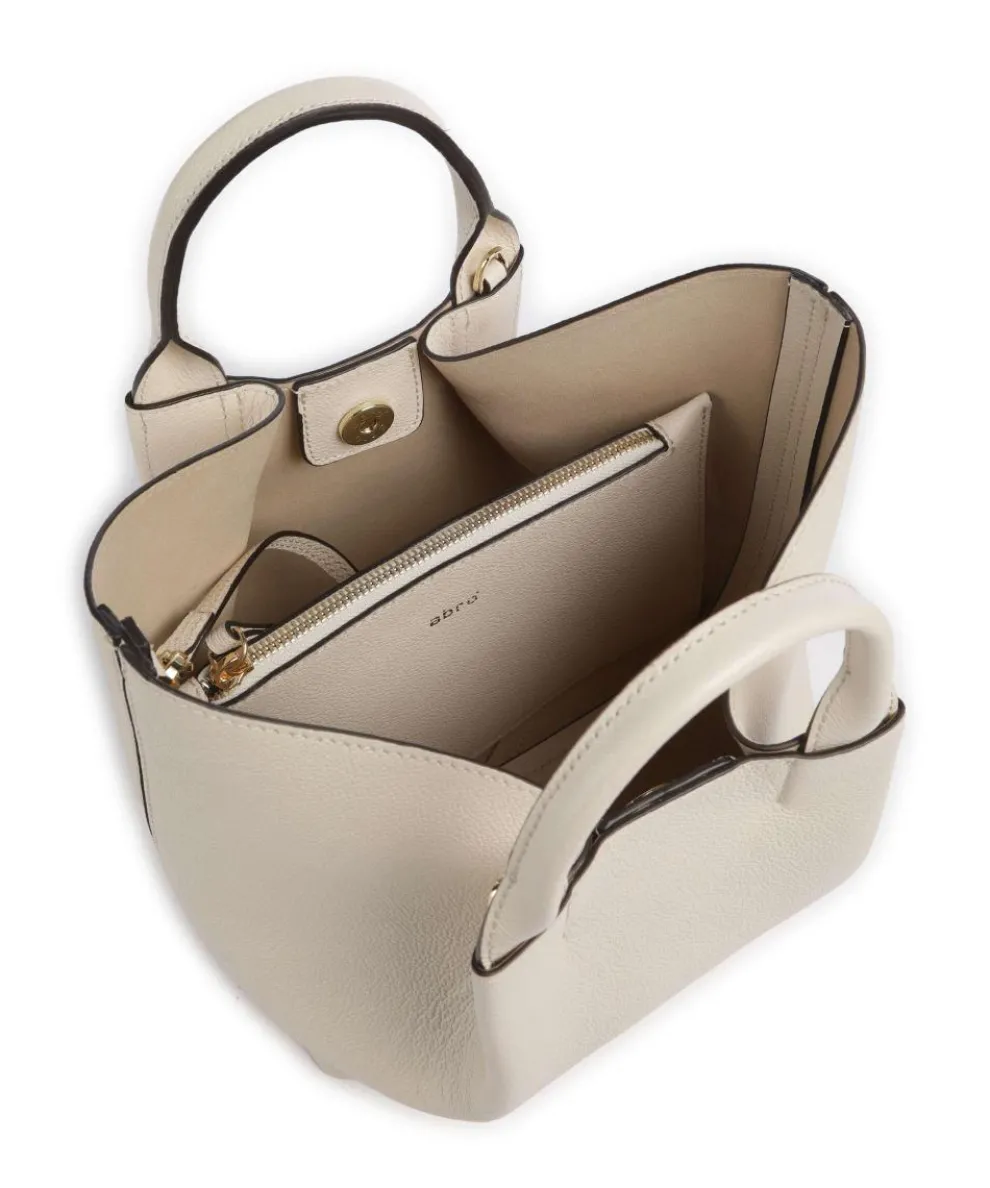 Erson Essential Handtasche genarbtes Leder creme