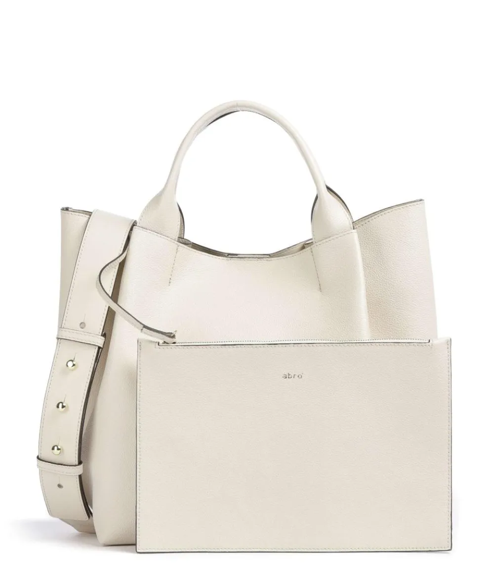 Erson Essential Handtasche Leder creme
