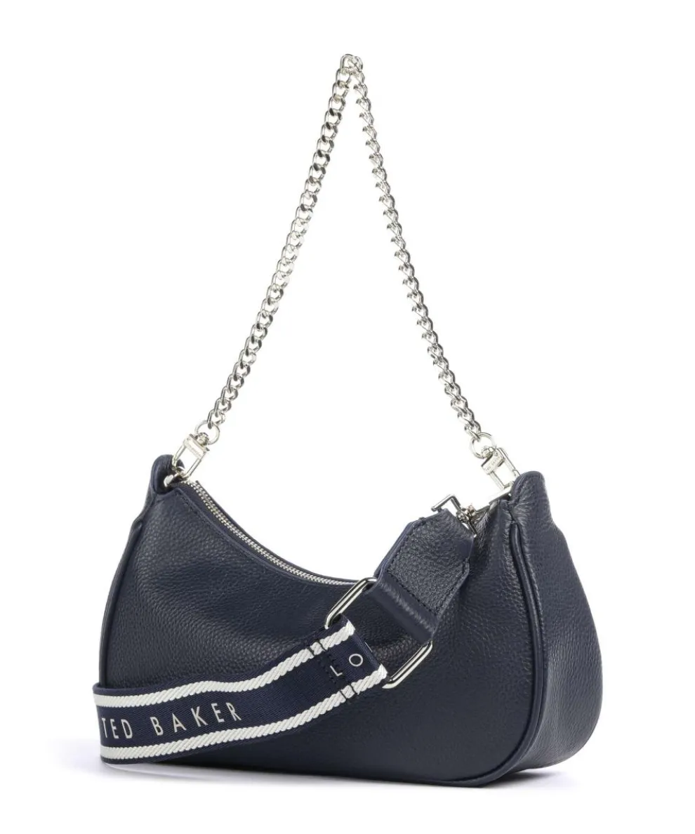Essiy Schultertasche fein genarbtes Rindsleder navy