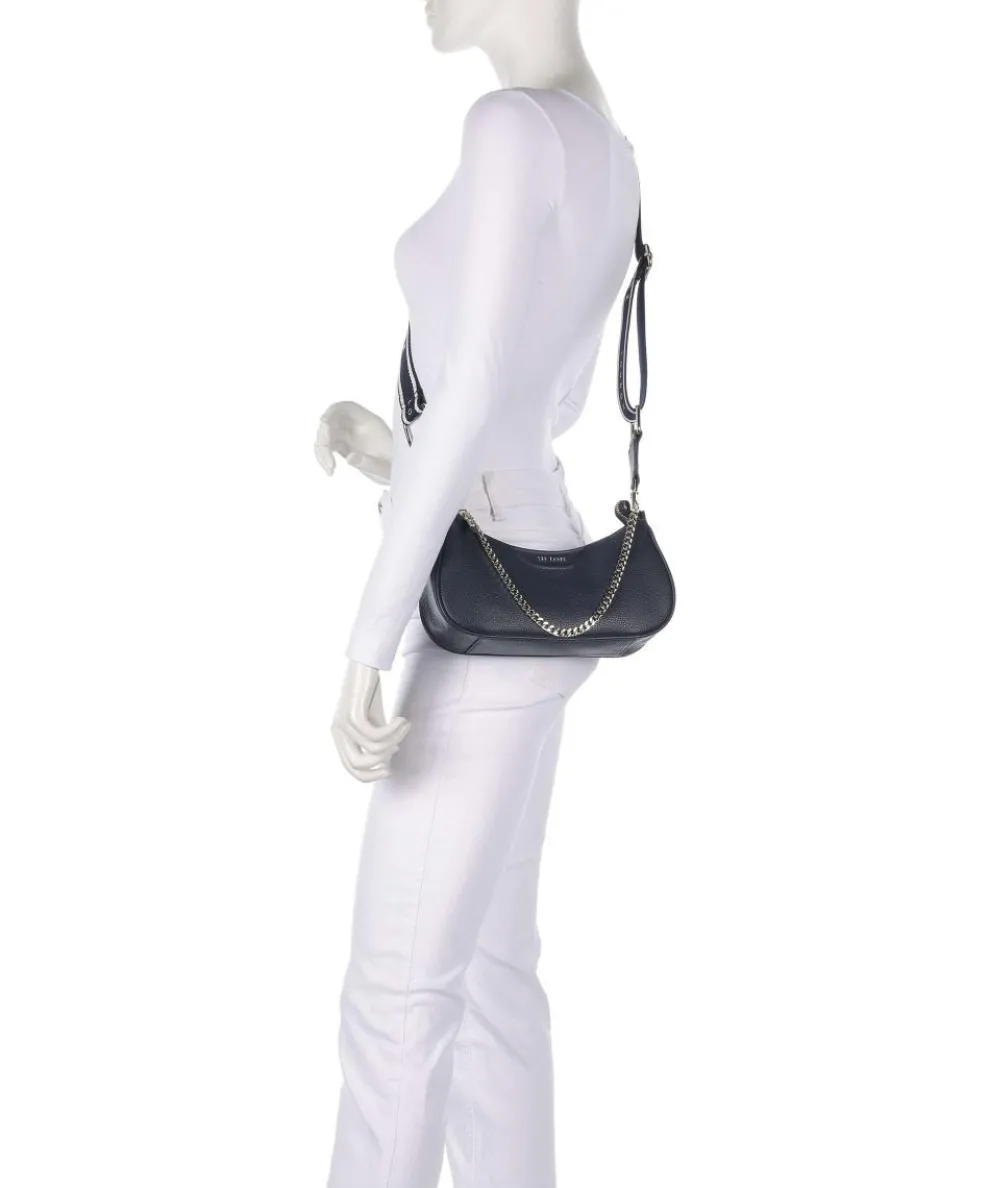 Essiy Schultertasche fein genarbtes Rindsleder navy