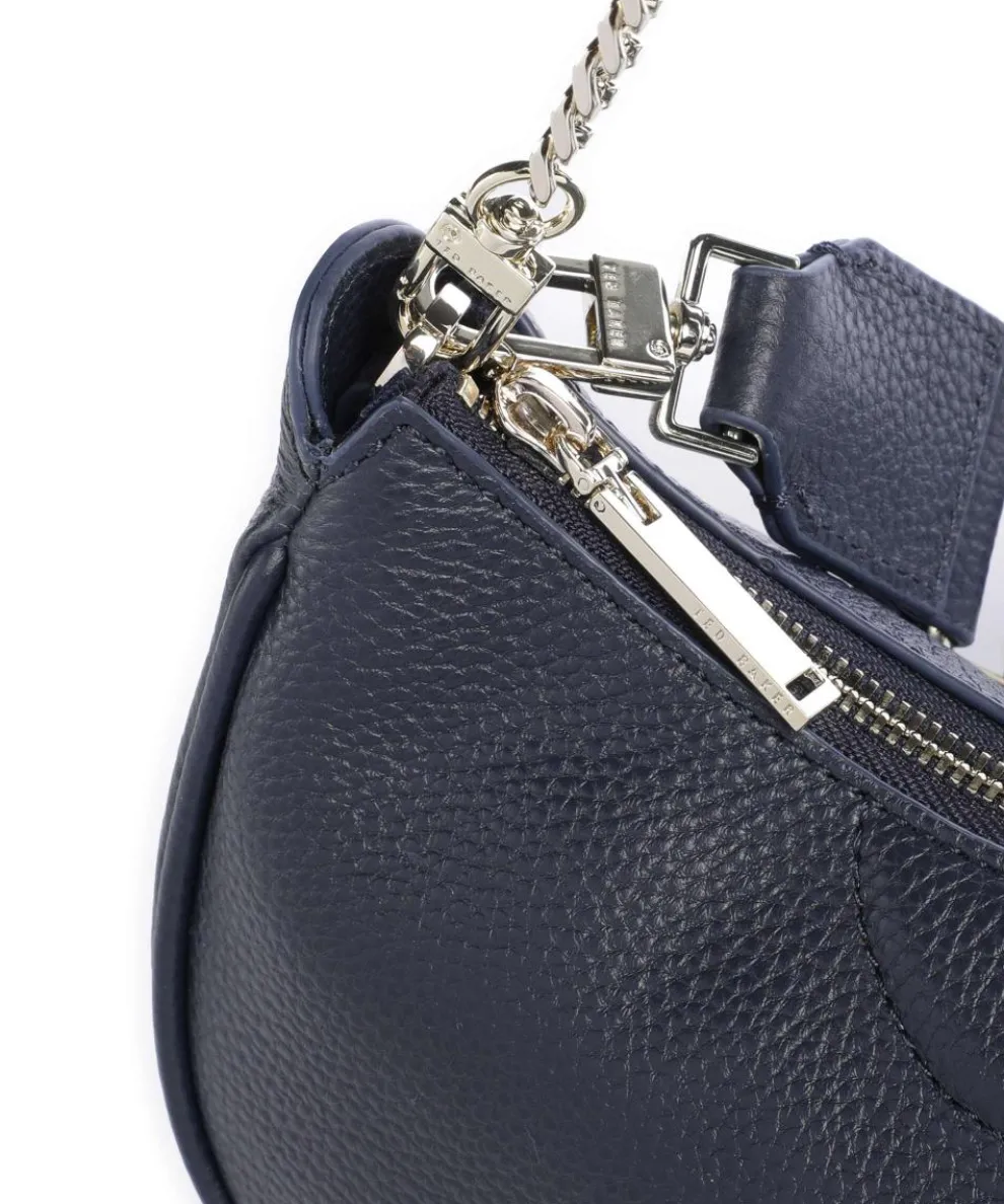 Essiy Schultertasche fein genarbtes Rindsleder navy