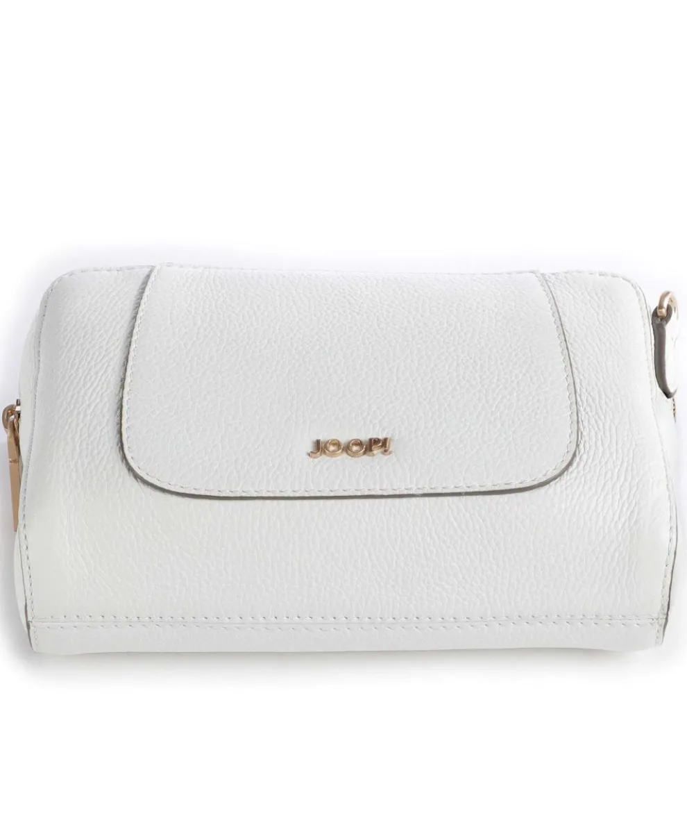 Estate Casta Umhängetasche genarbtes Leder weiß