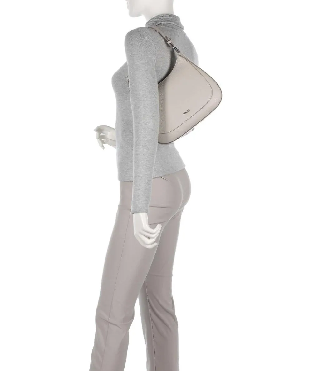 Estate Loreen Beuteltasche genarbtes Leder hellgrau