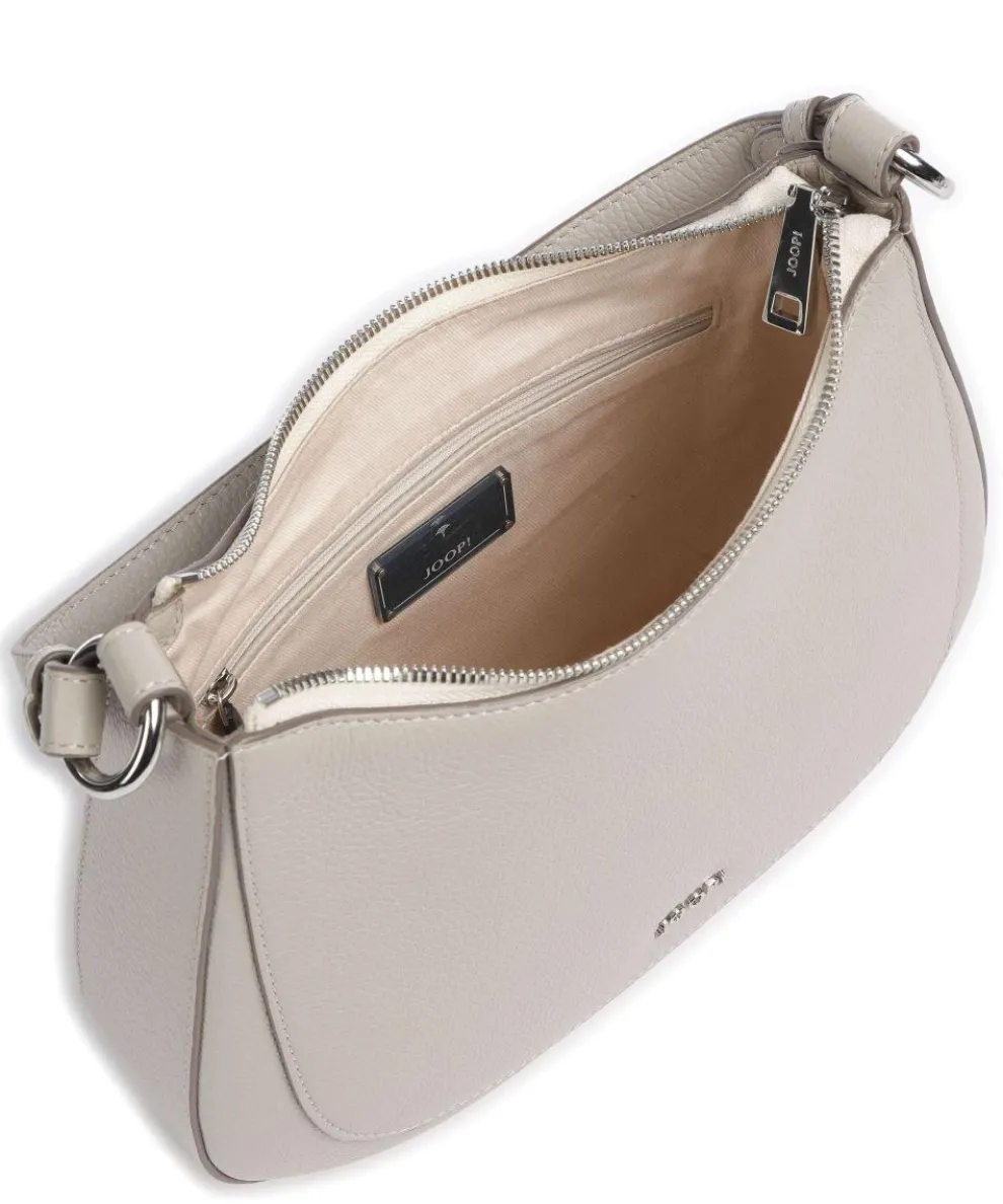 Estate Loreen Beuteltasche genarbtes Leder hellgrau