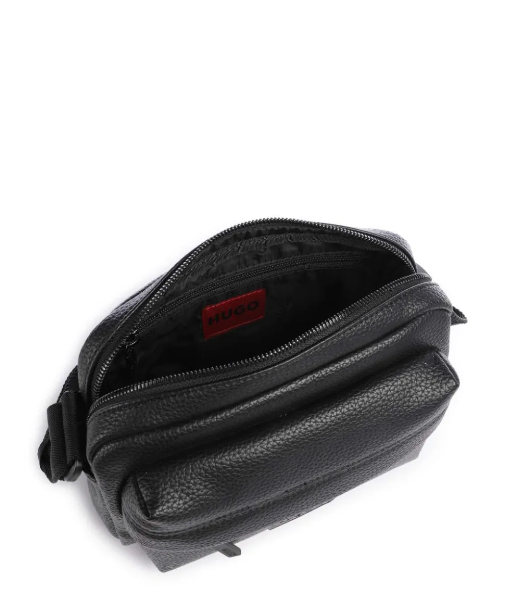 Ethon Umhängetasche Lederimitat schwarz