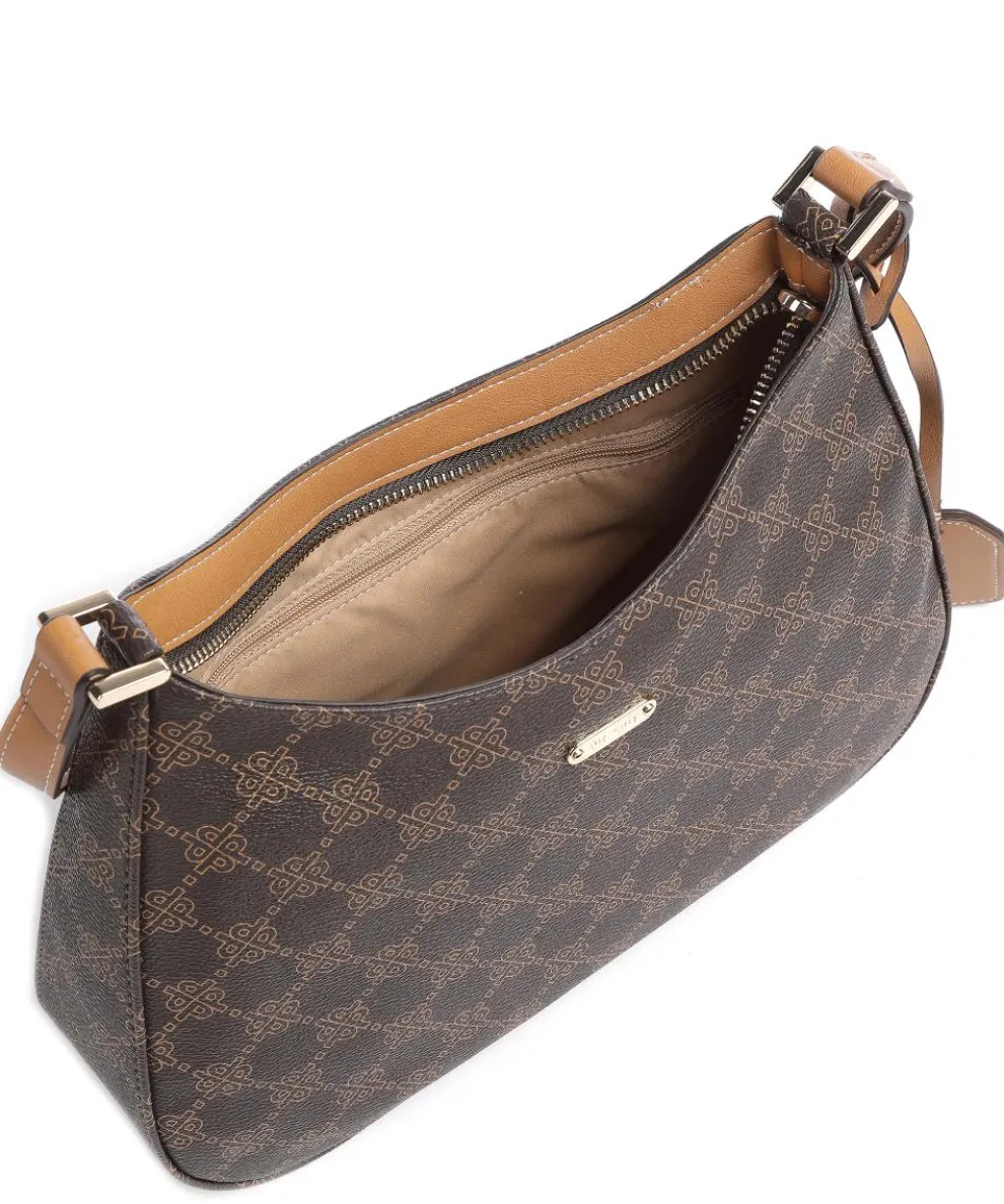 Euphoria Schultertasche Lederimitat dunkelbraun