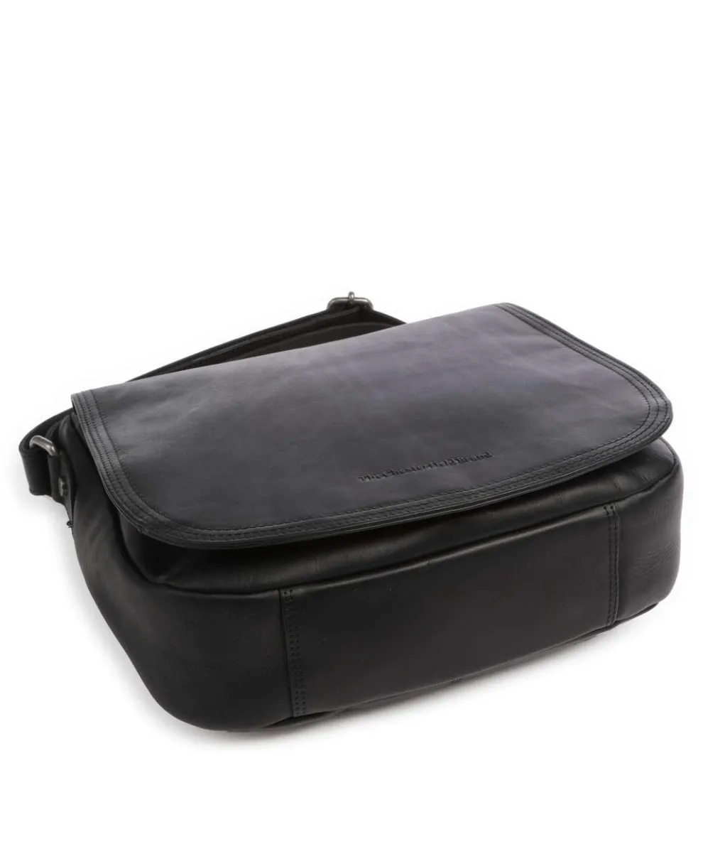 Everglades Umhängetasche Pull-Up Rindsleder schwarz