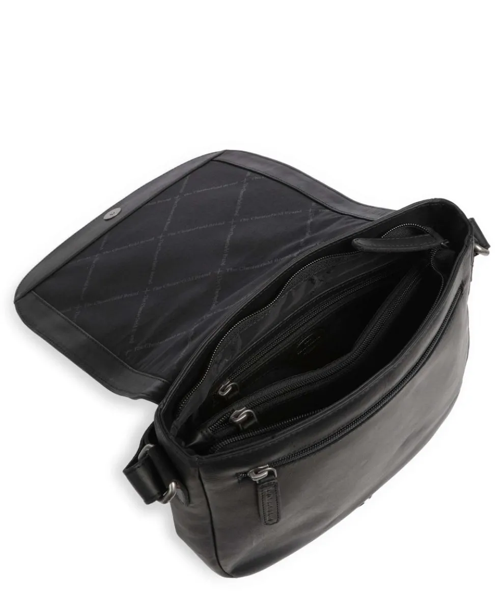 Everglades Umhängetasche Pull-Up Rindsleder schwarz