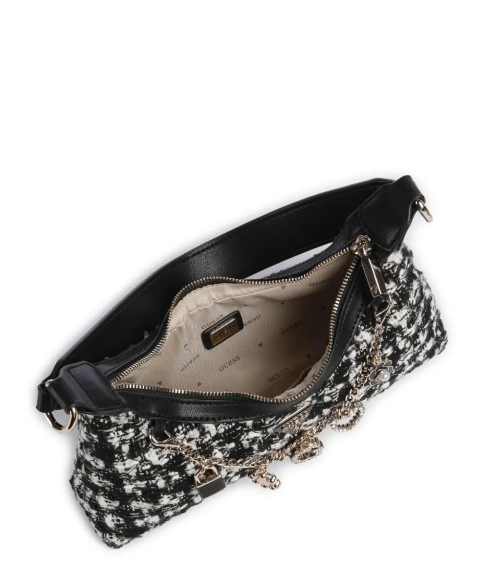 Everlee Schultertasche Polyester schwarz/weiß