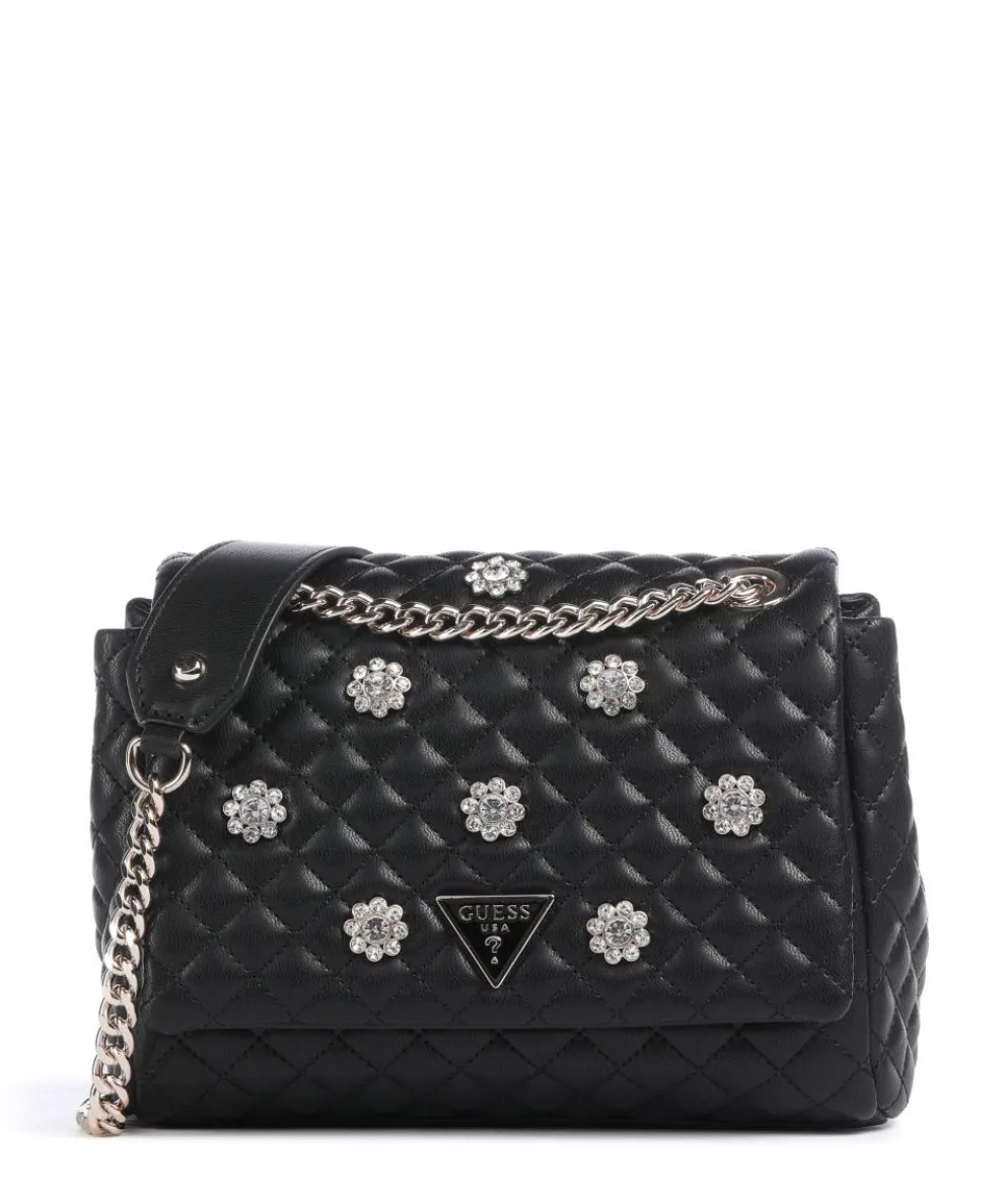 Everlee Schultertasche Lederimitat schwarz