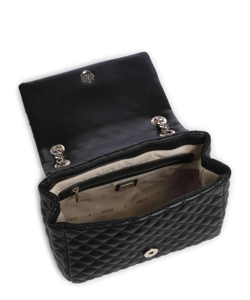 Everlee Schultertasche Lederimitat schwarz