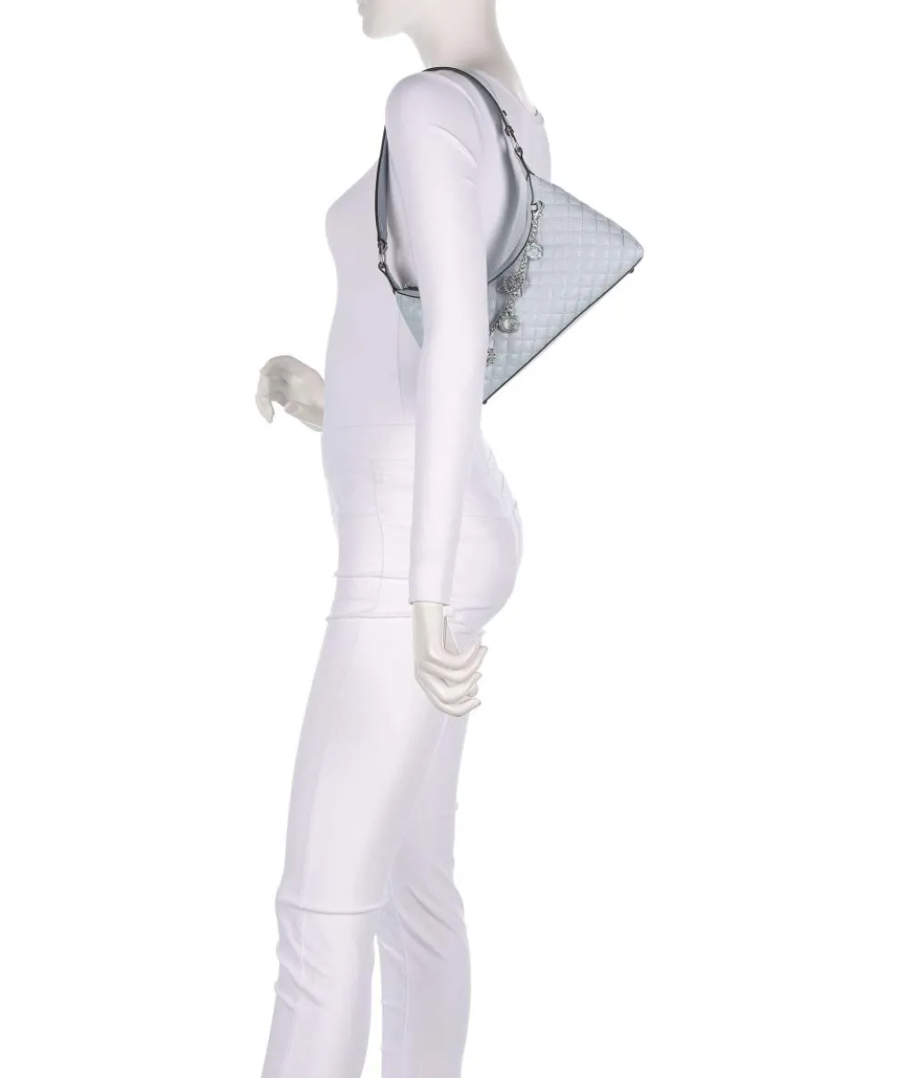 Everlee Schultertasche Lederimitat hellblau