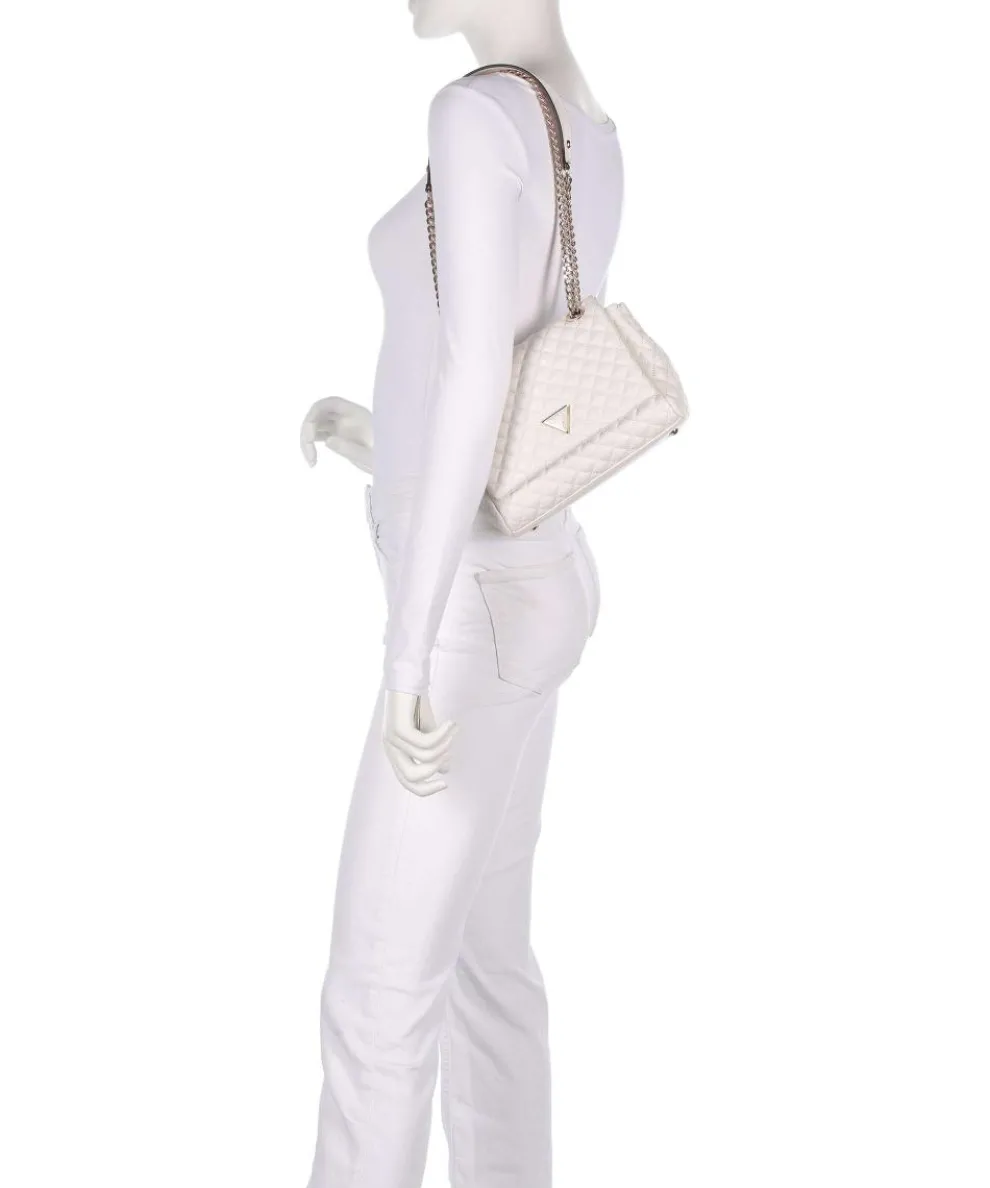 Everlee Schultertasche Lederimitat weiß