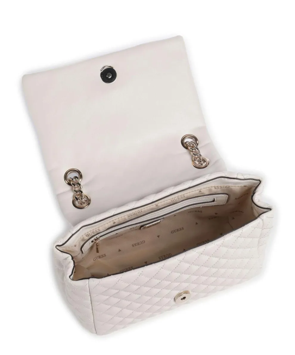 Everlee Schultertasche Lederimitat weiß