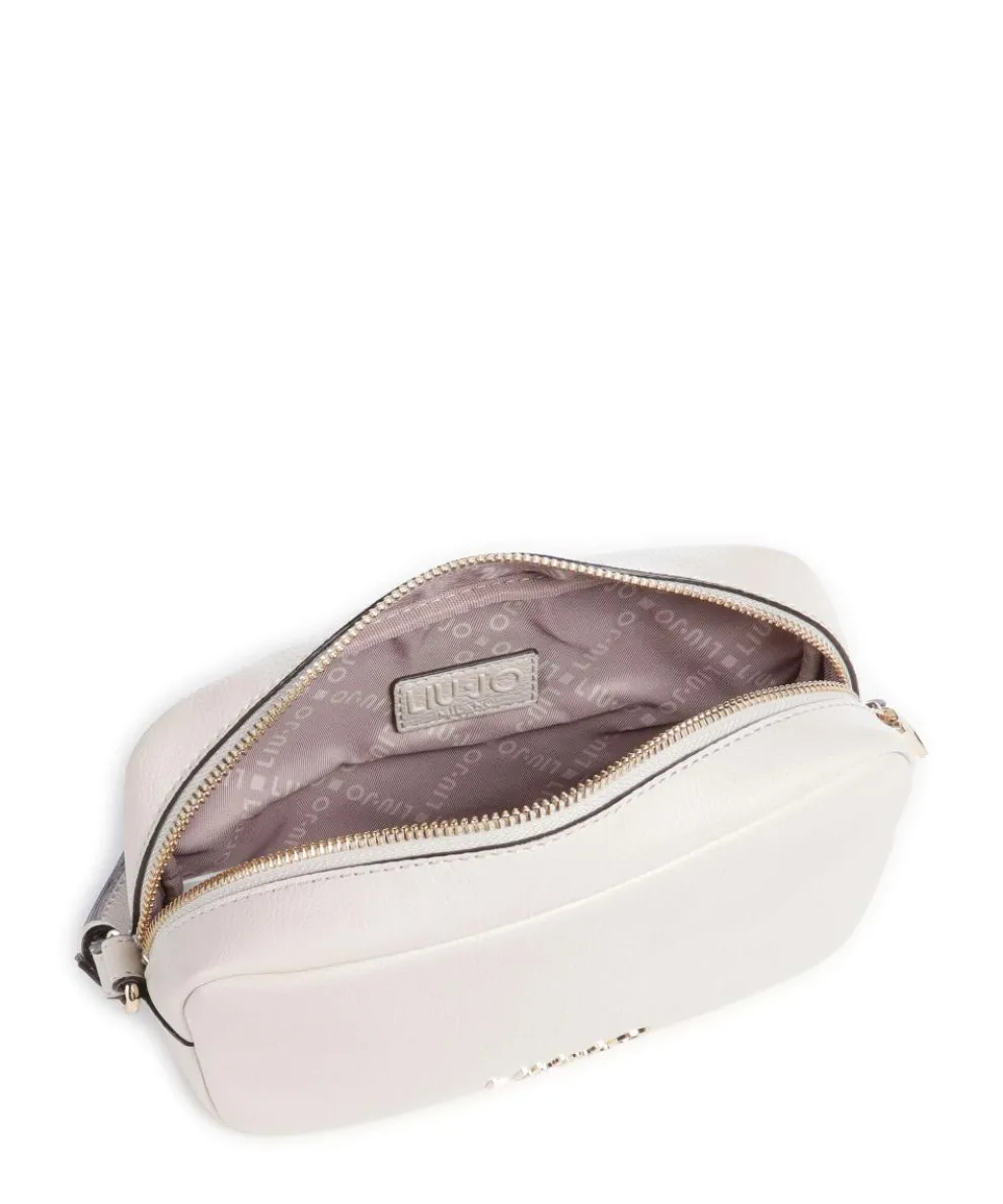 Evrim S Umhängetasche Lederimitat hellgrau