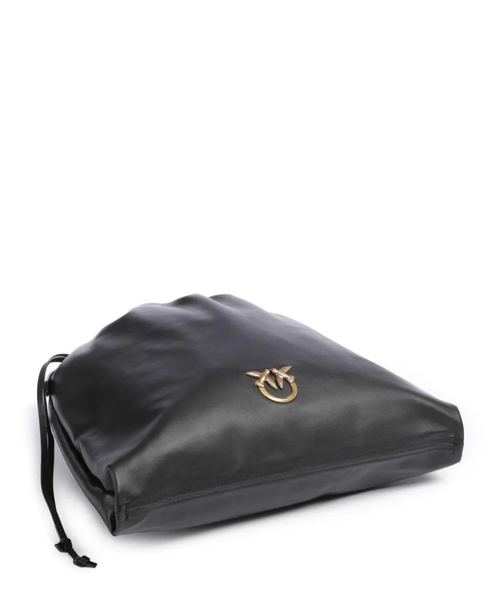 Extra Slouchy Bucket bag fein genarbtes Rindsleder schwarz