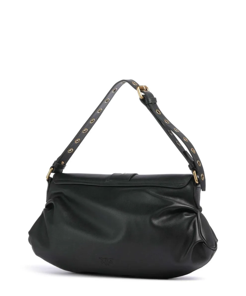 Jolene Classic Schultertasche fein genarbtes Rindsleder schwarz