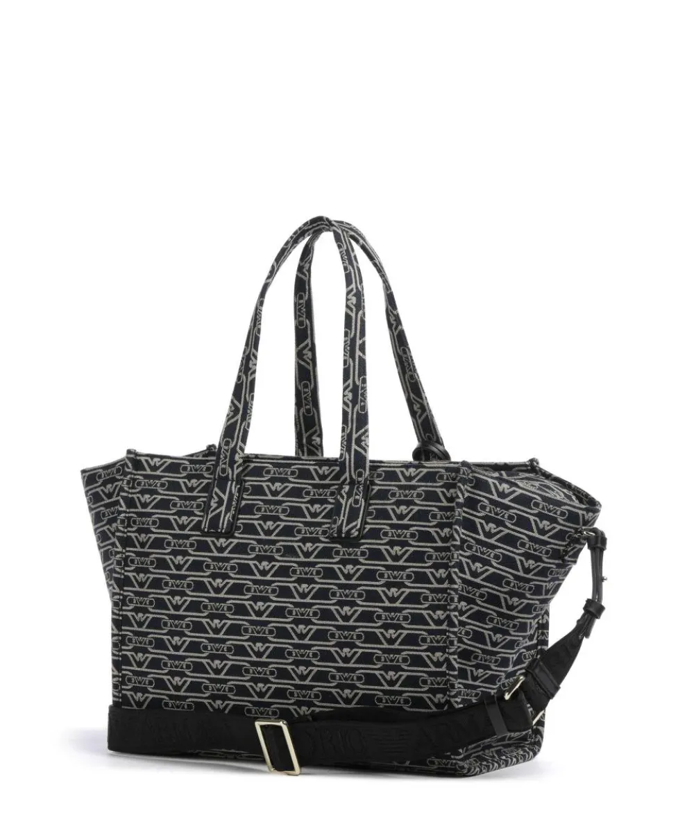 La Gio Shopper Canvas blau/beige