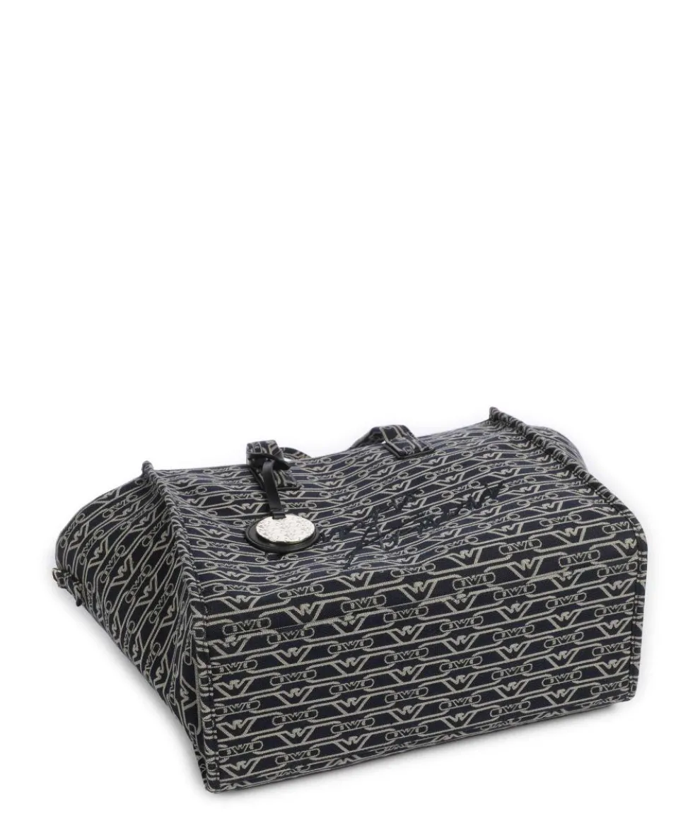 La Gio Shopper Canvas blau/beige