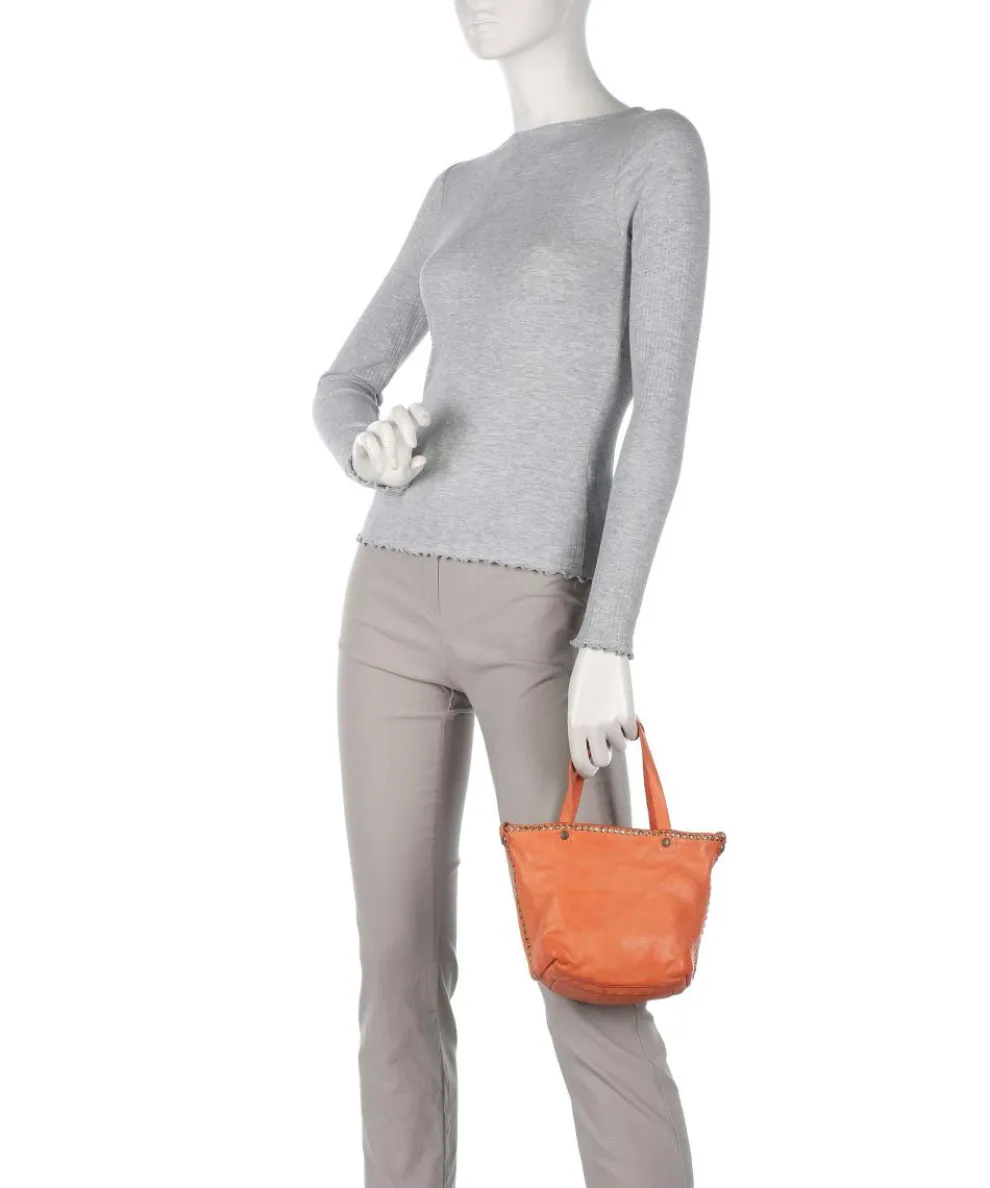 Handtasche Rindsleder orange