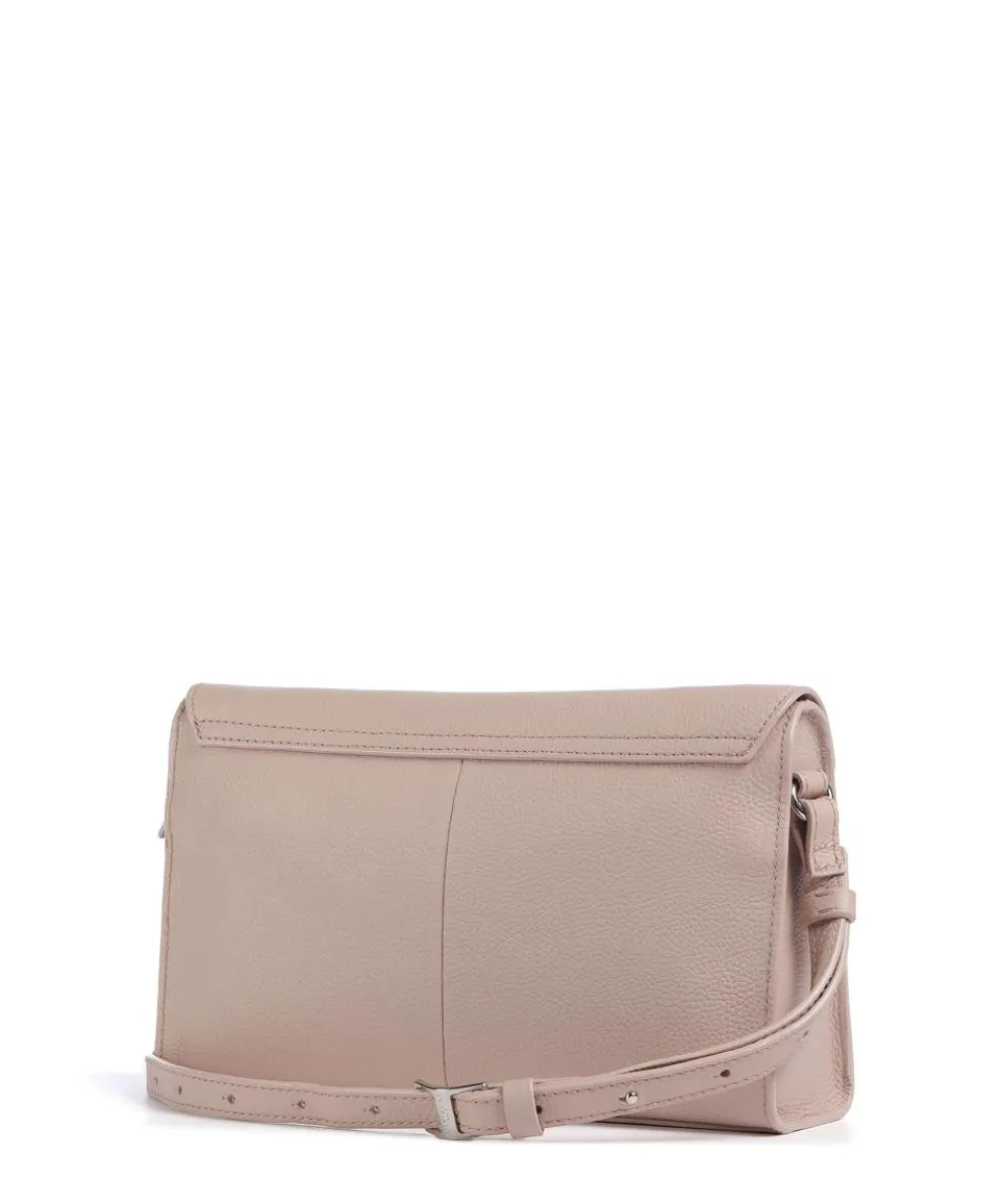 Lora Small Pebble S Umhängetasche fein genarbtes Rindsleder rosa