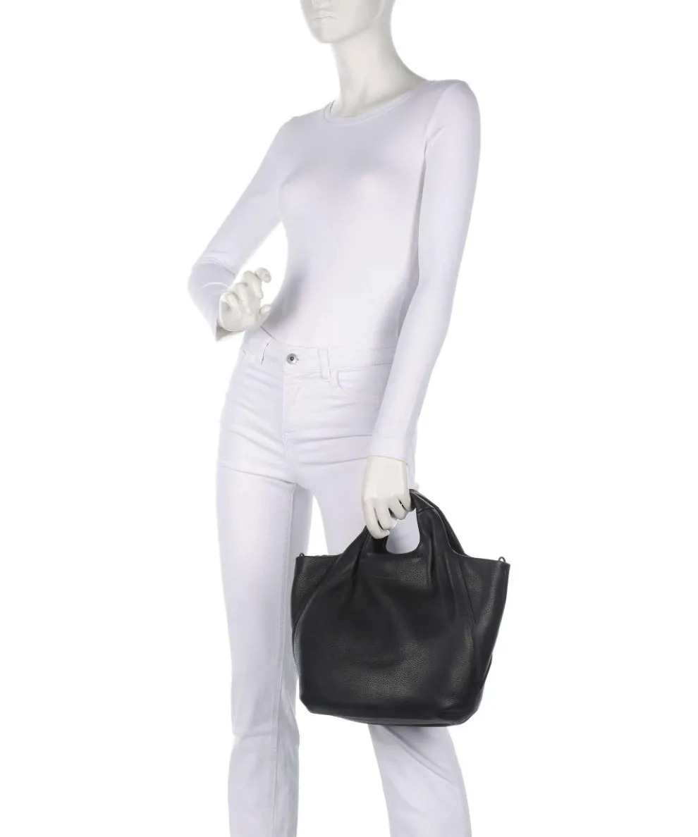 Philocalists Dearie Handtasche genarbtes Leder schwarz