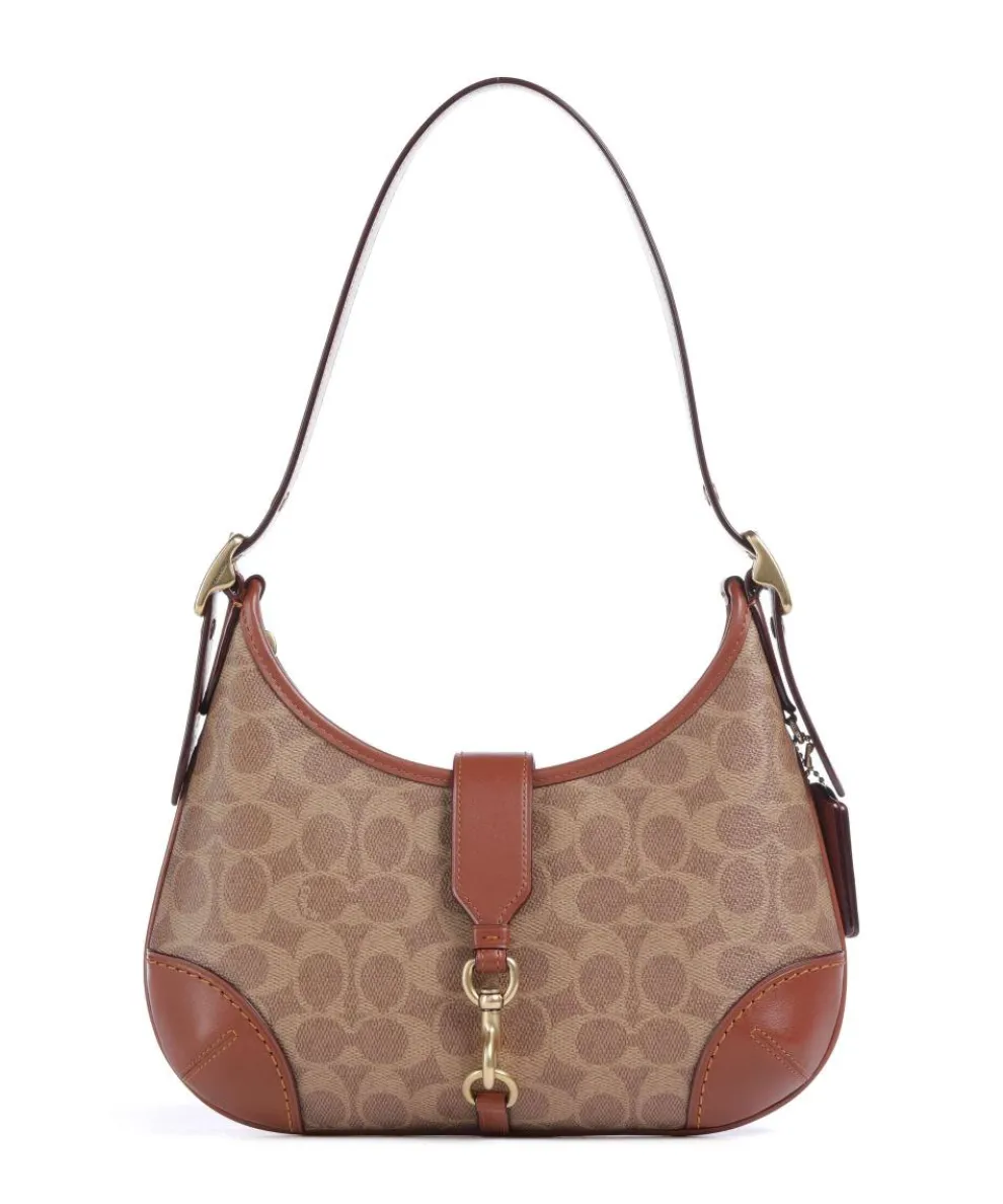 Hamptons Signature Schultertasche Canvas braun