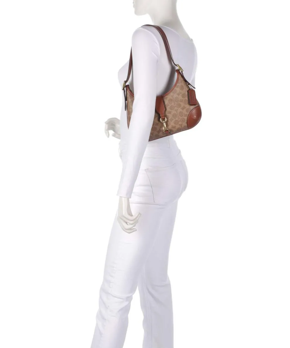 Hamptons Signature Schultertasche Canvas braun