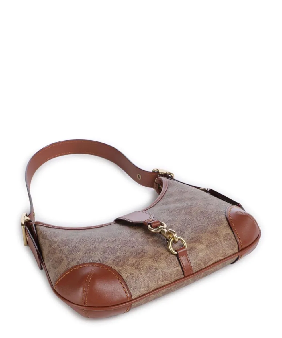 Hamptons Signature Schultertasche Canvas braun