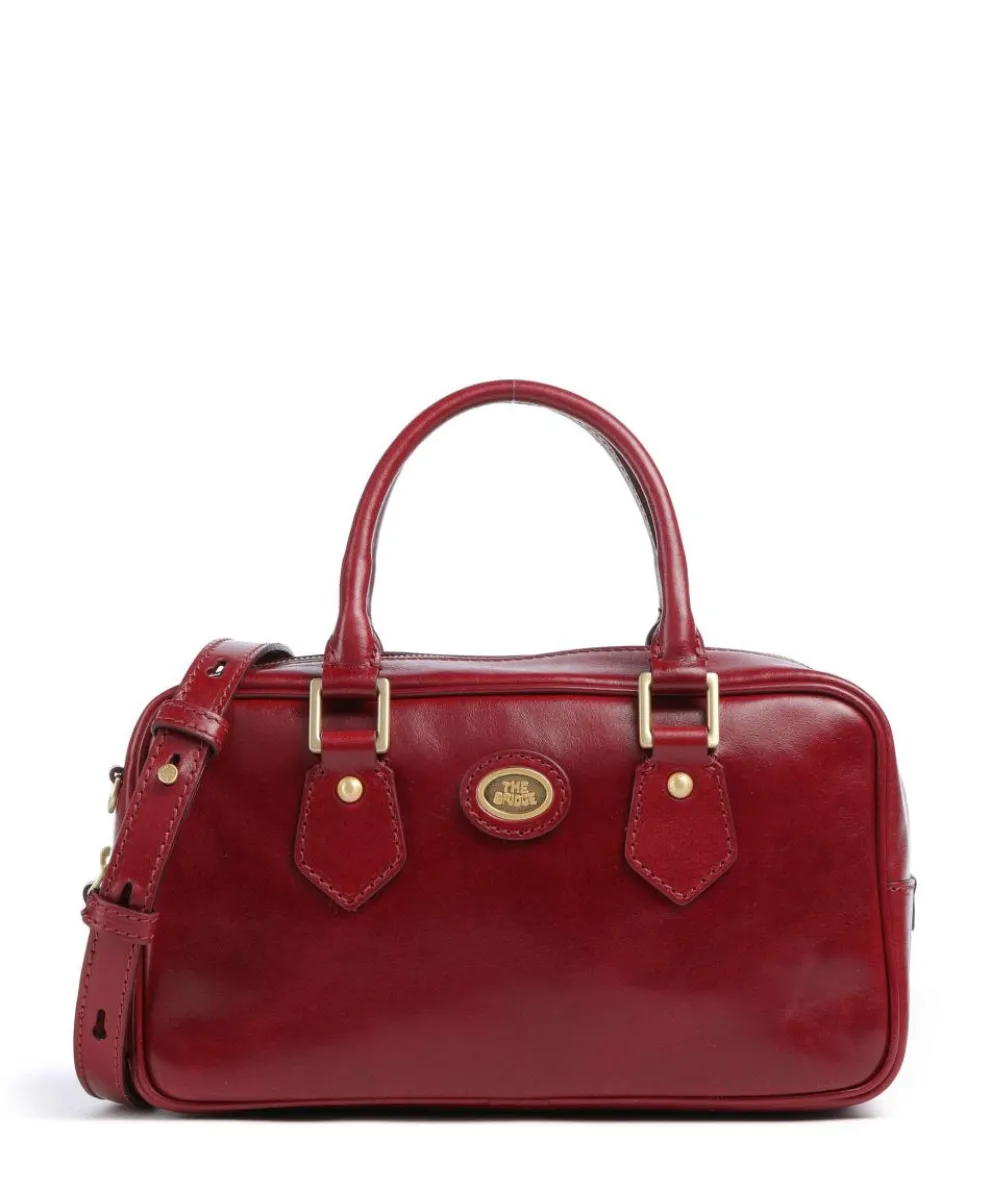 Stodo Handtasche fein genarbtes Rindsleder dunkelrot