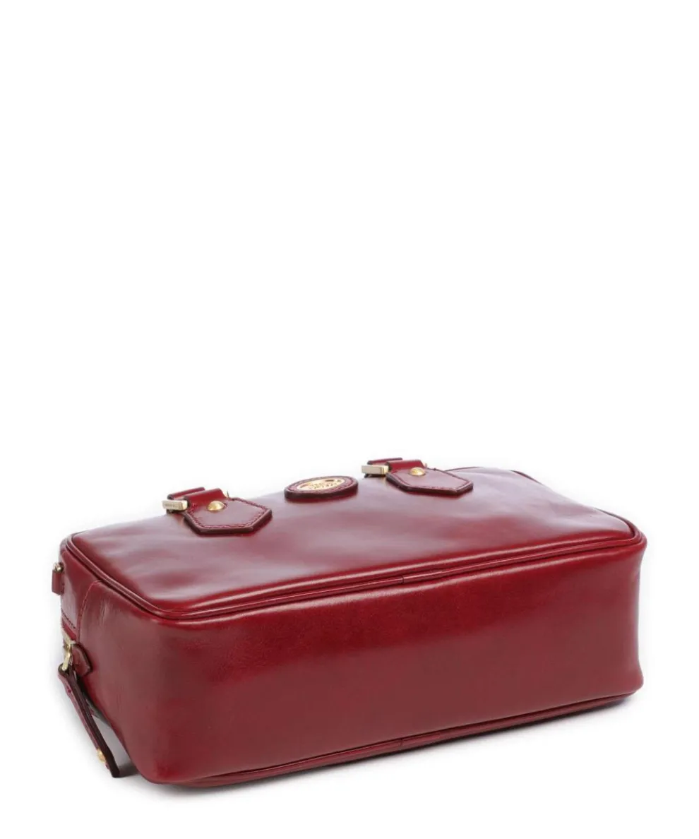 Stodo Handtasche fein genarbtes Rindsleder dunkelrot