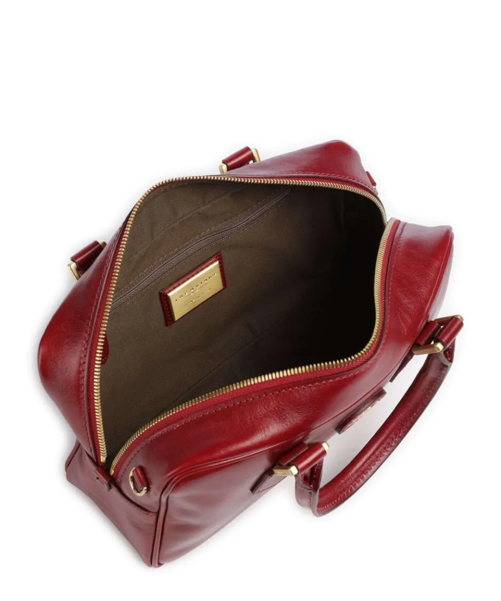 Stodo Handtasche fein genarbtes Rindsleder dunkelrot