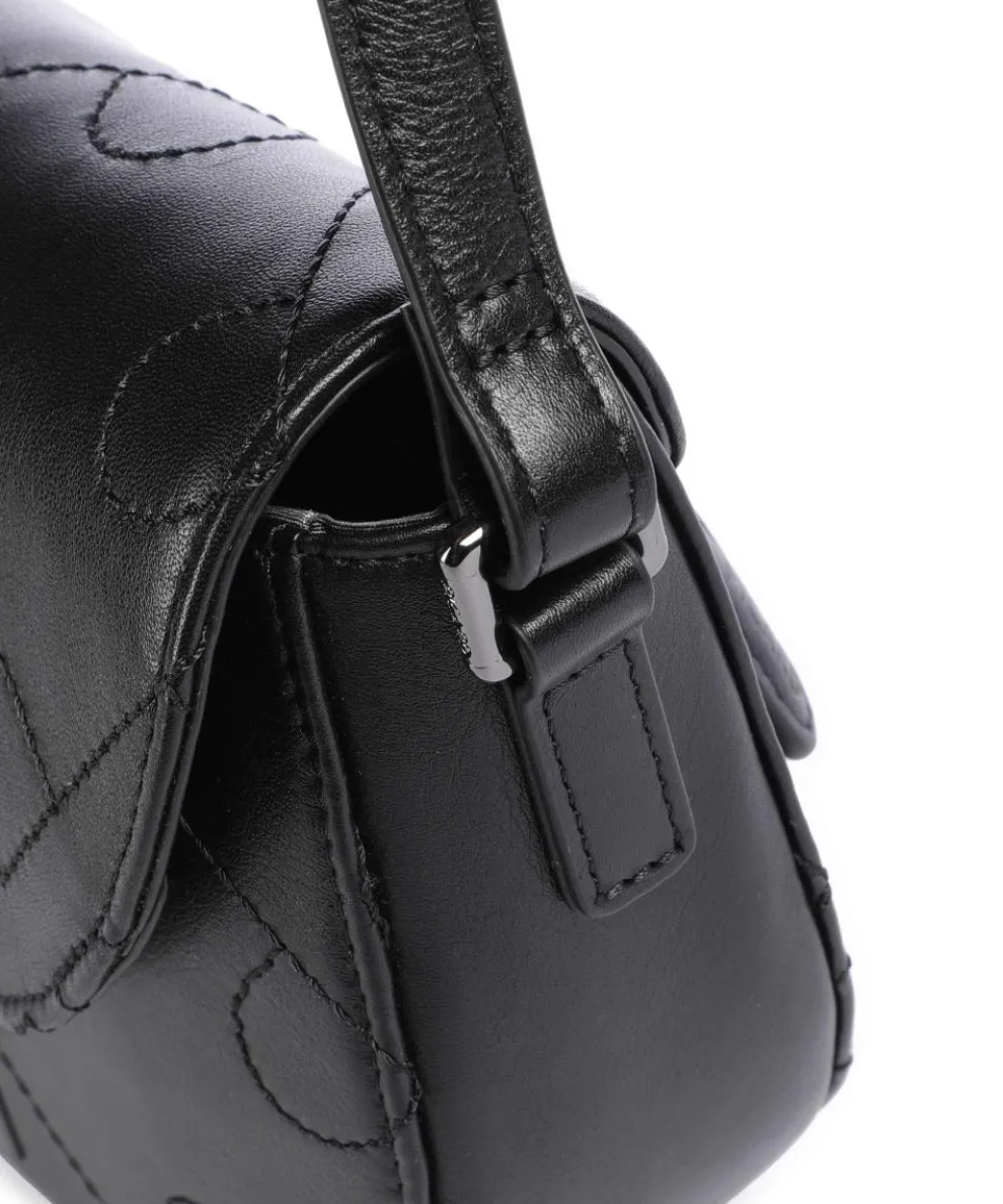 Liberty Umhängetasche fein genarbtes Rindsleder schwarz