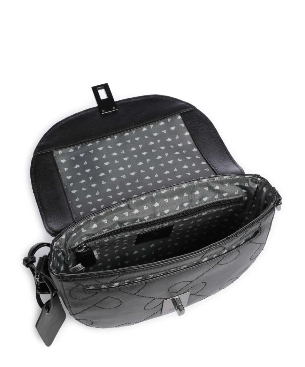 Liberty Umhängetasche fein genarbtes Rindsleder schwarz