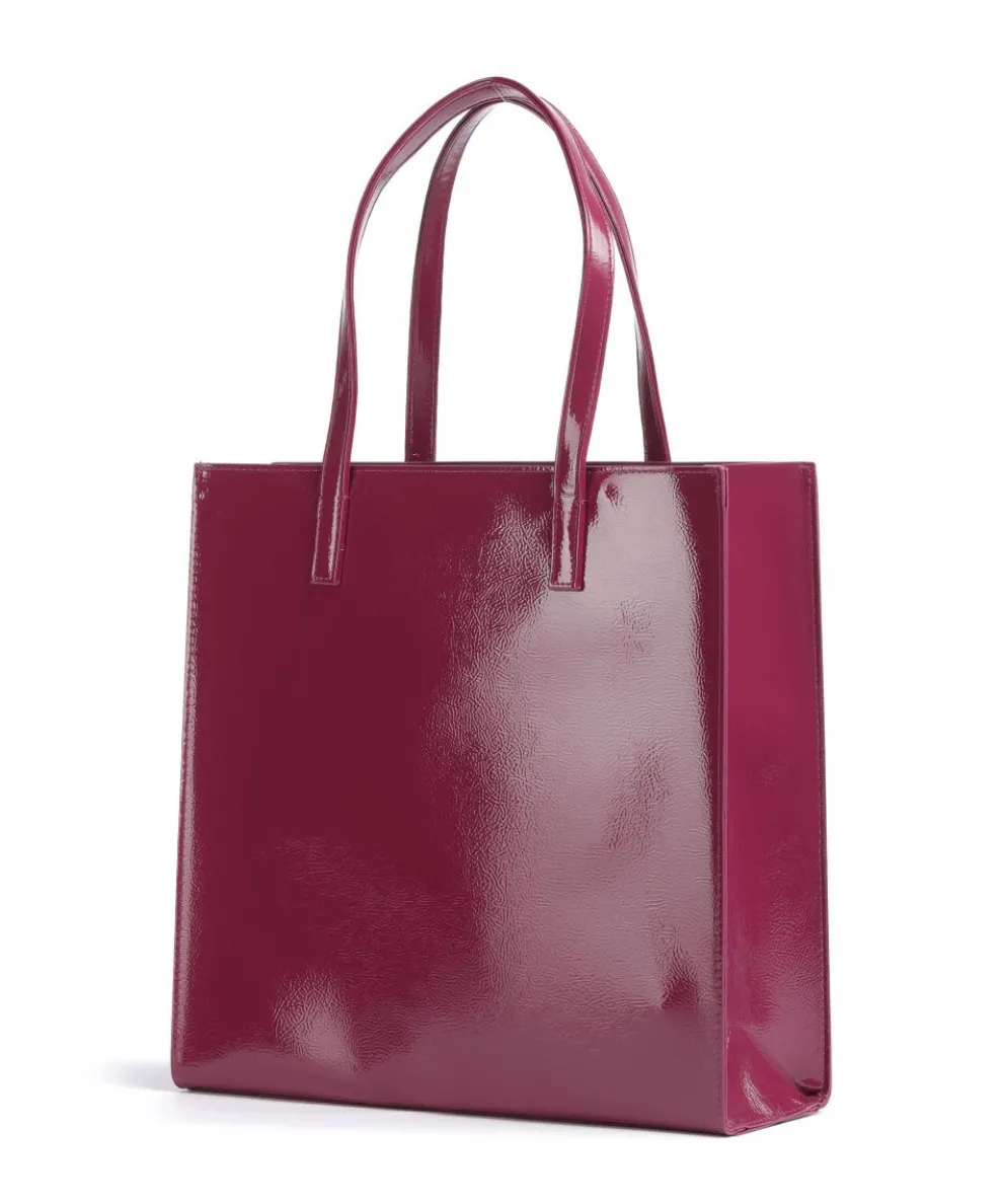 Crinkon Shopper Lederimitat brombeer