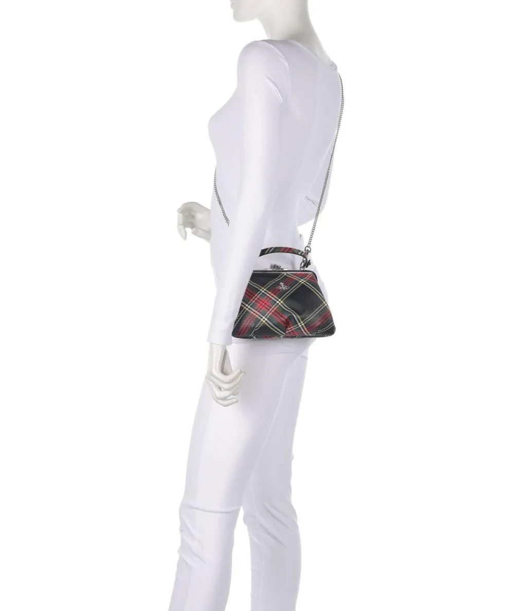 Granny Frame Saffiano Printed Handtasche Lederimitat mehrfarbig