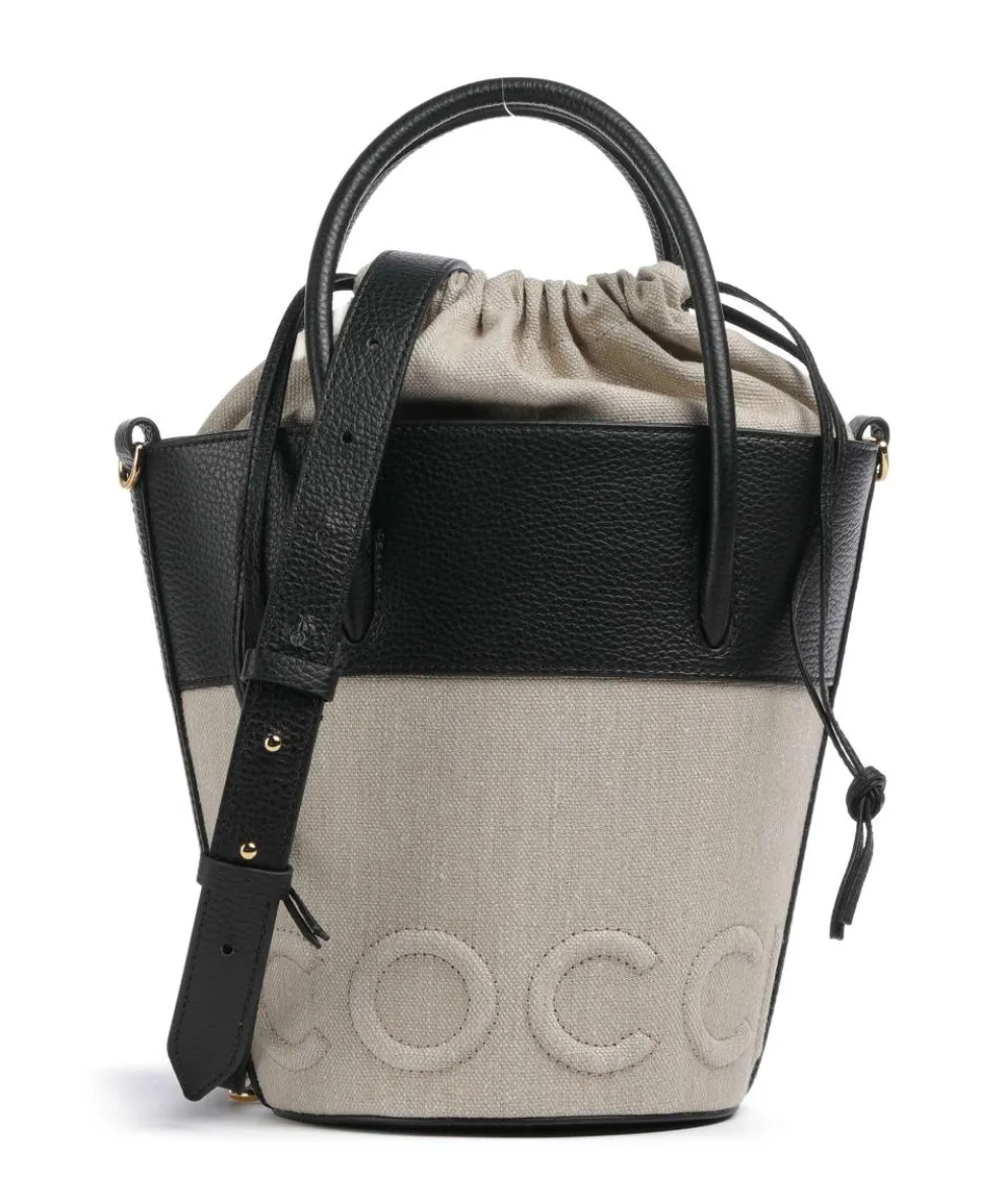 Myrtha Canvas Bucket bag Canvas natur/schwarz