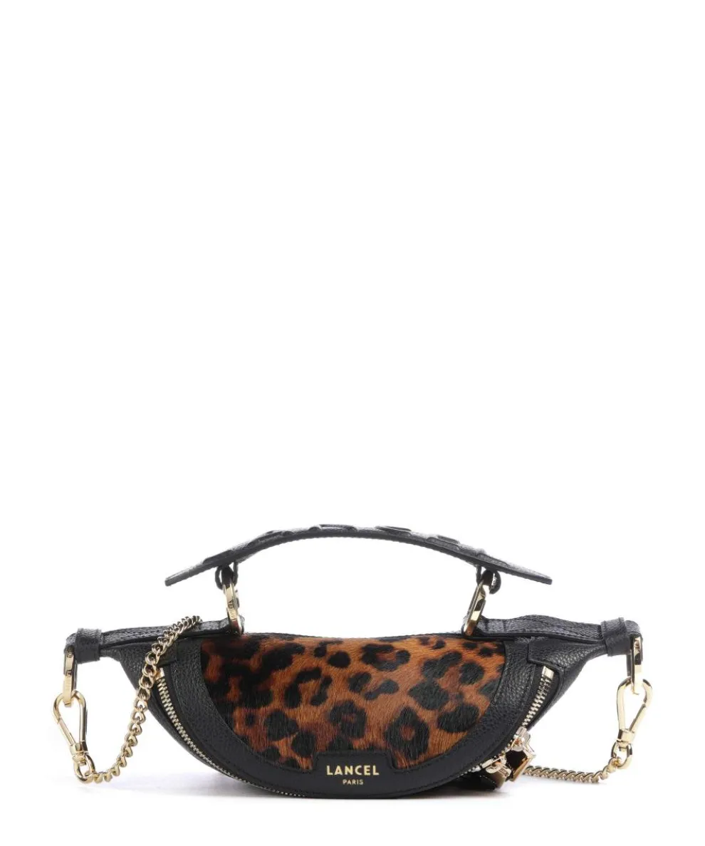 Origami Mini Handtasche genarbtes Rindsleder schwarz