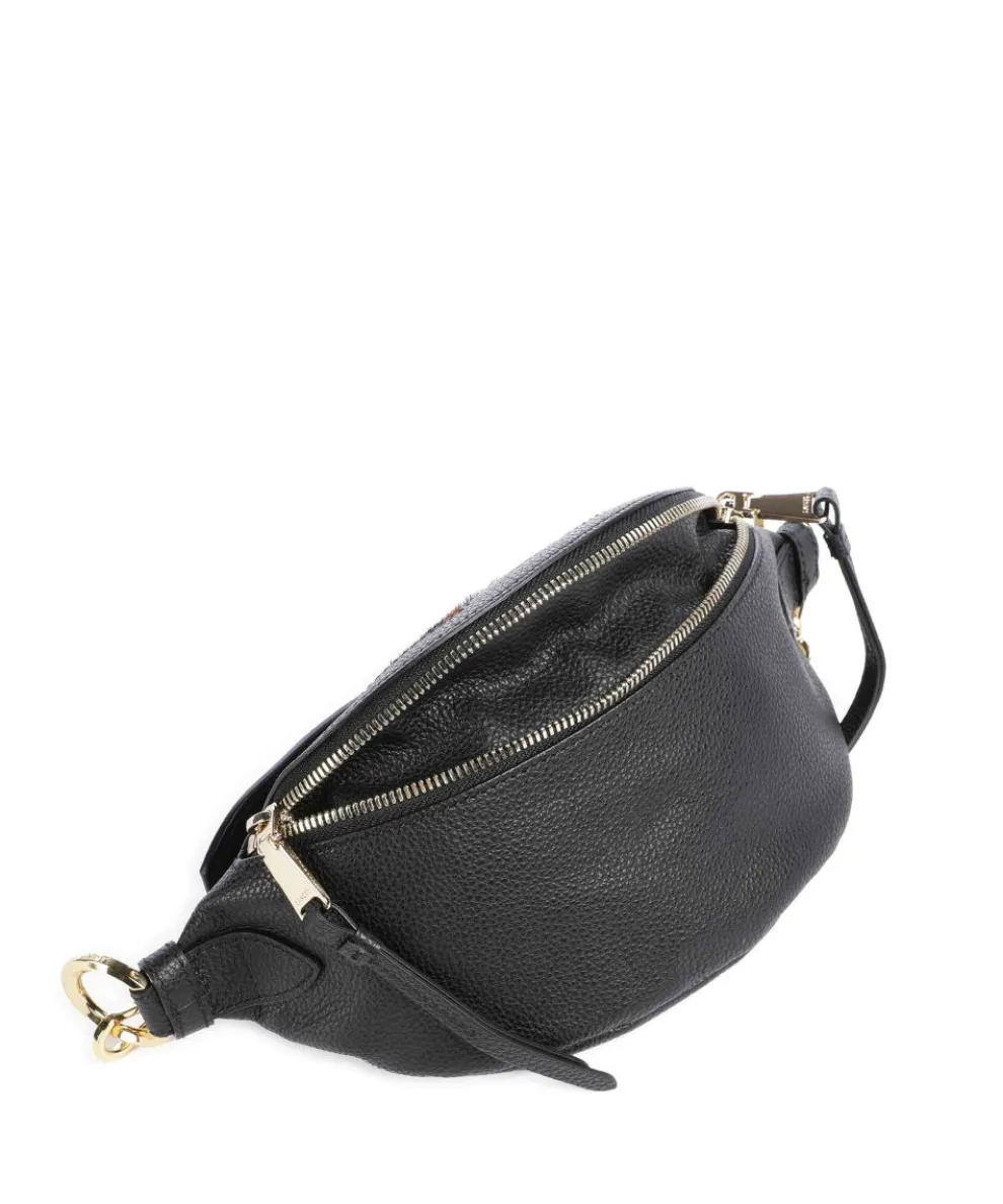 Origami Mini Handtasche genarbtes Rindsleder schwarz