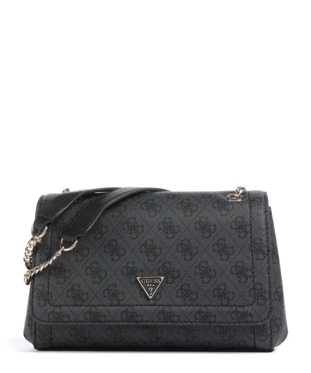 Noelle Schultertasche Lederimitat dunkelgrau