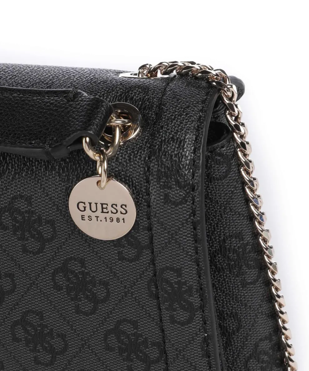 Noelle Schultertasche Lederimitat dunkelgrau