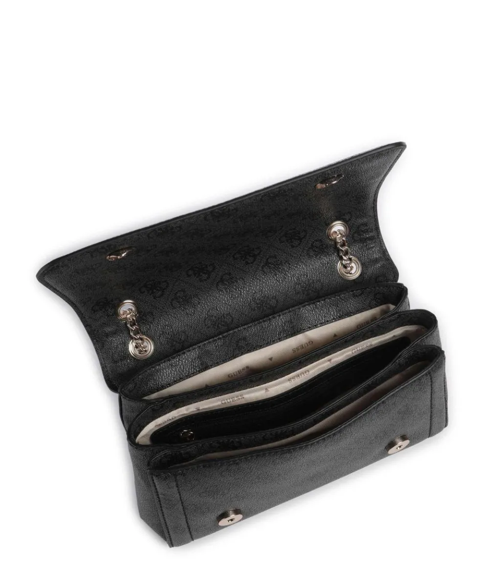 Noelle Schultertasche Lederimitat dunkelgrau