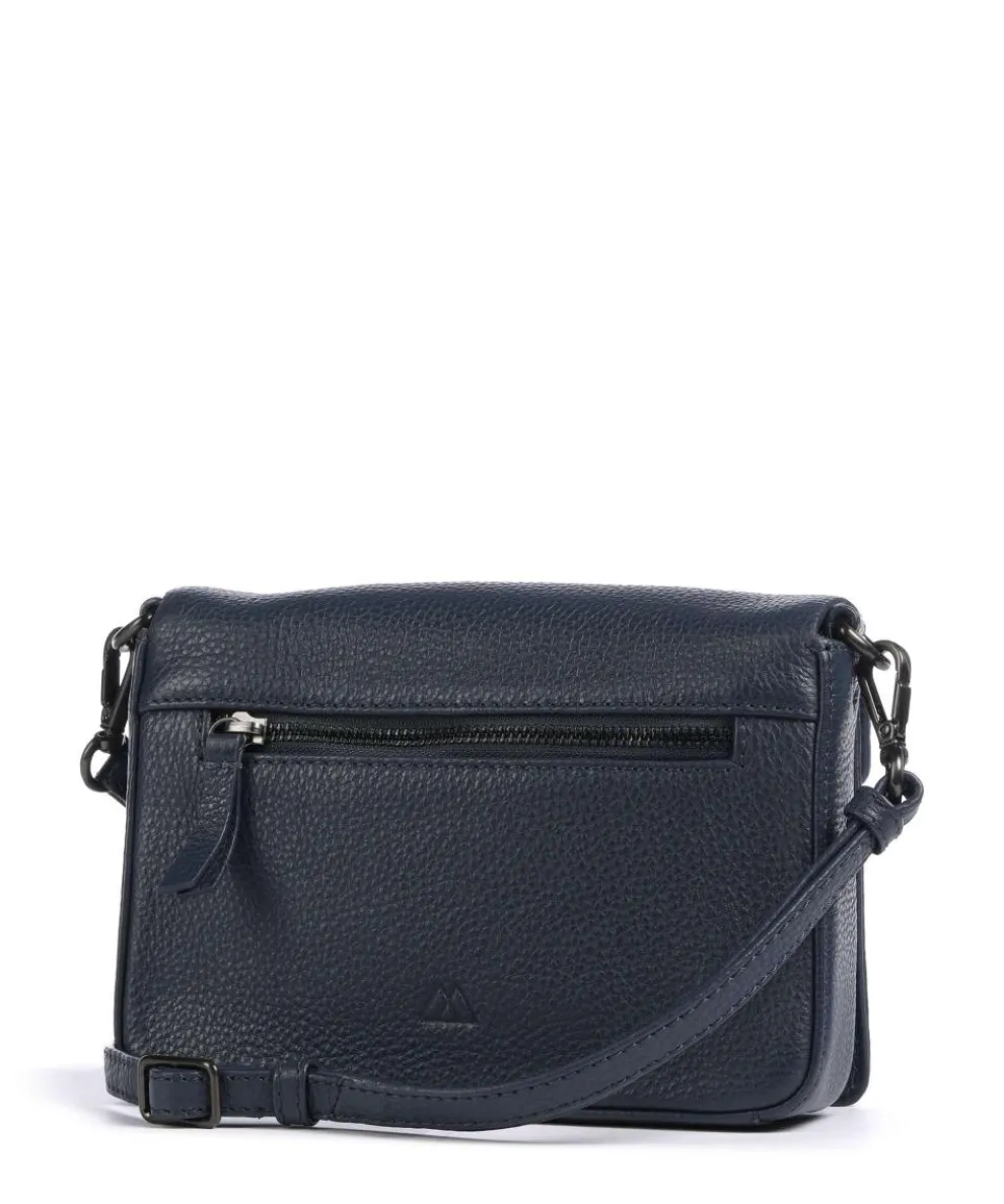 Vanya Umhängetasche genarbtes Rindsleder navy