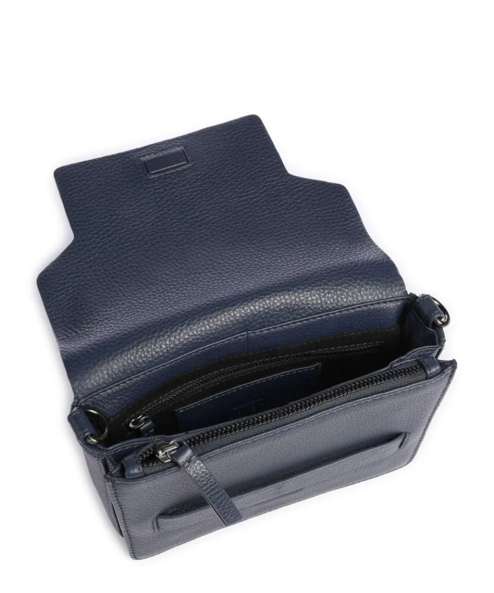 Vanya Umhängetasche genarbtes Rindsleder navy