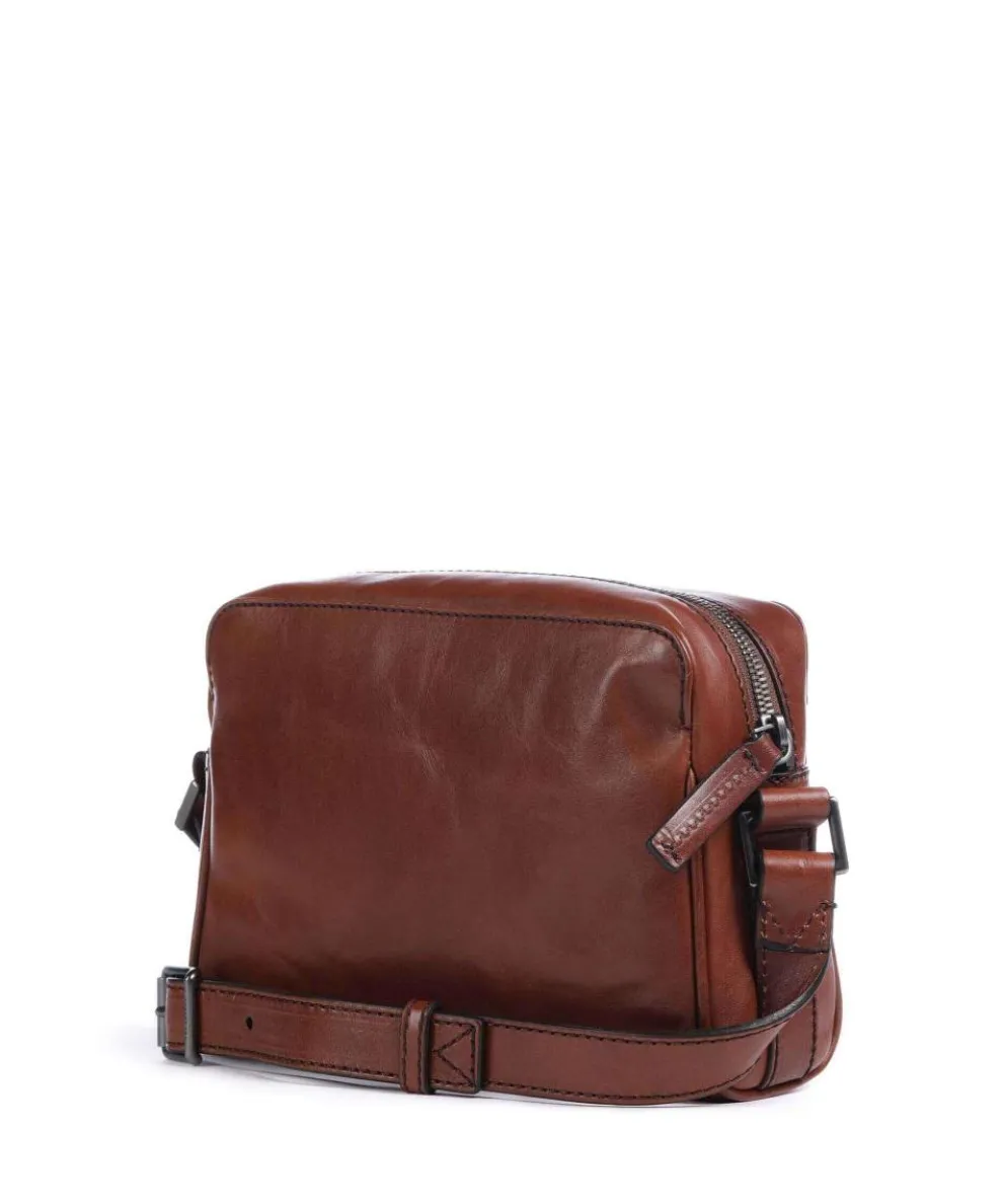 Fabio Umhängetasche fein genarbtes Rindsleder braun