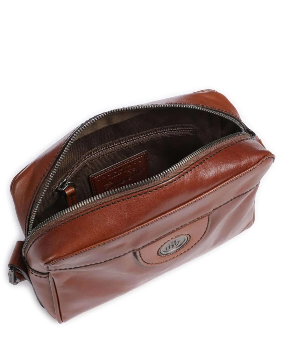 Fabio Umhängetasche fein genarbtes Rindsleder braun