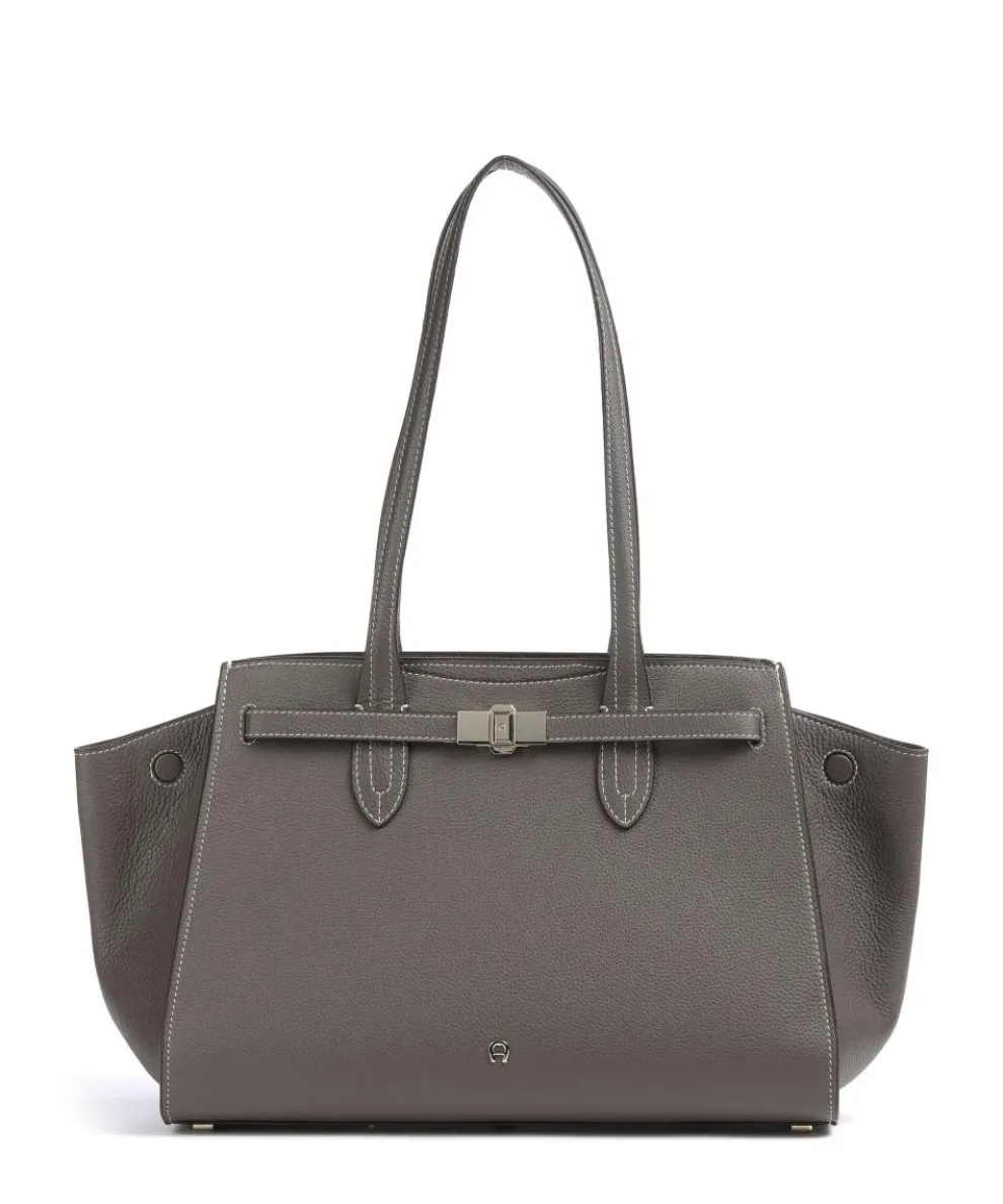 Farah L Shopper genarbtes Rindsleder dunkelgrau