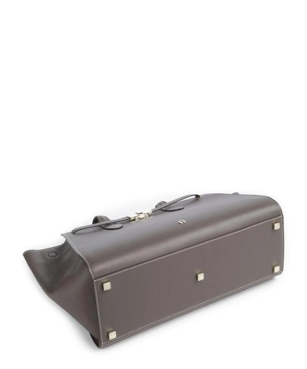 Farah L Shopper genarbtes Rindsleder dunkelgrau