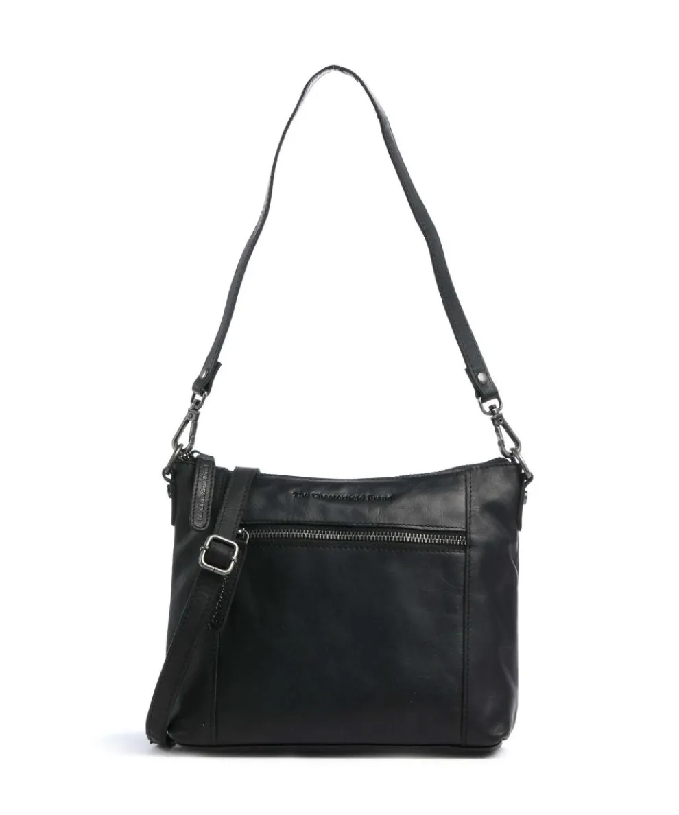 Faro Schultertasche Pull-Up Rindsleder schwarz