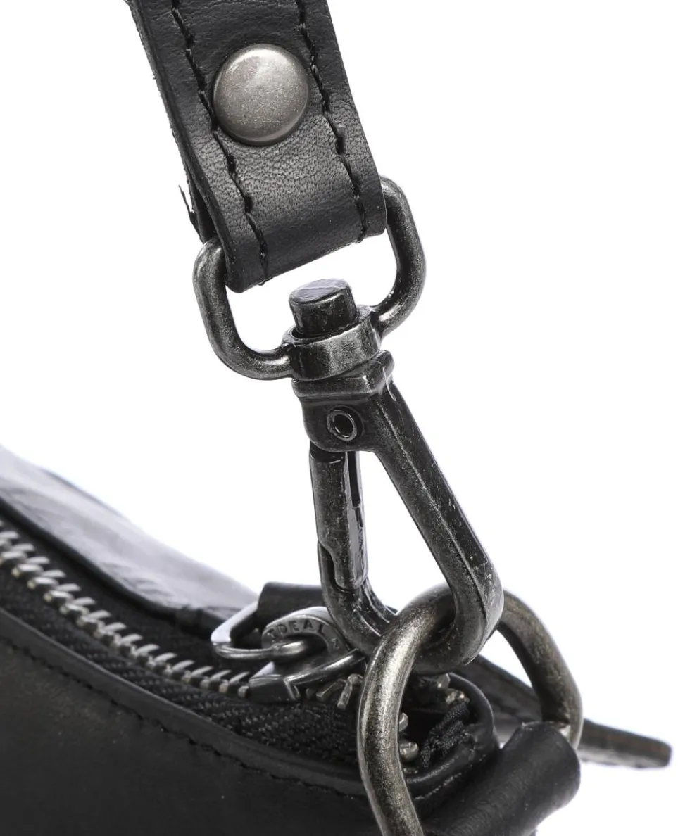 Faro Schultertasche Pull-Up Rindsleder schwarz